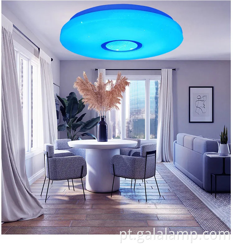 Lâmpada de teto LED circular moderno para quarto e sala de estar